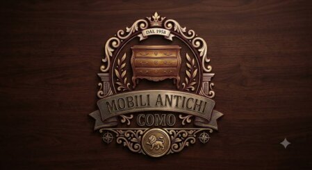 Esposizione di mobili antichi e quadri d’epoca in un interno elegante
